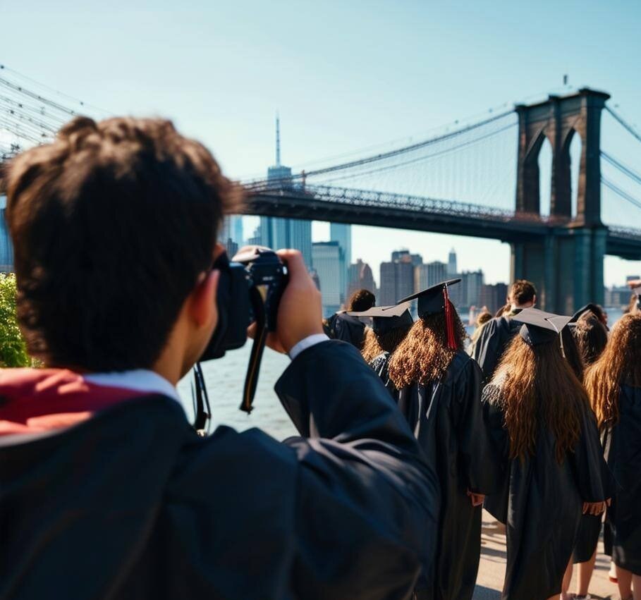 a group of NYC high school students are celebrating graduation-1-1